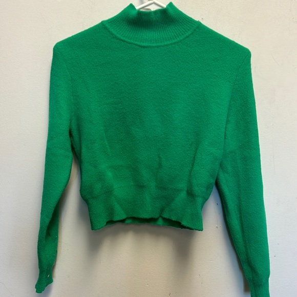 Zara green turtle neck sweater - Picture 2 of 6